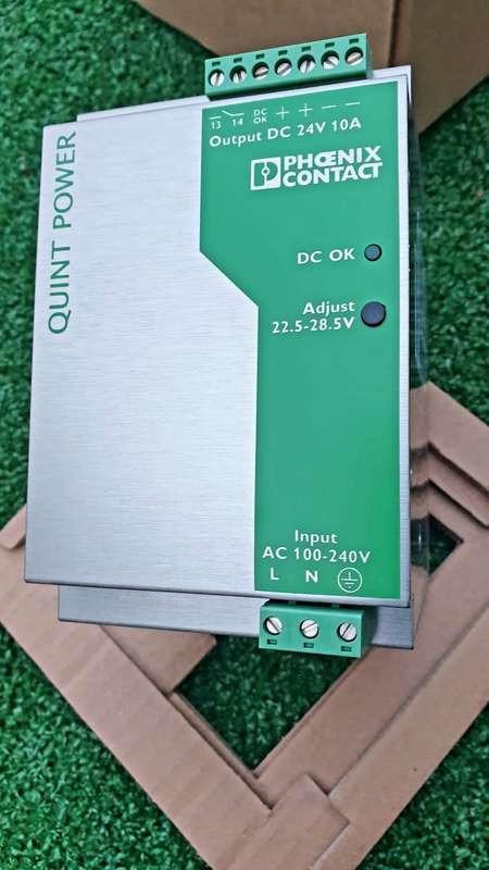Phoenix Contact QUINT PS-100 Switch Mode DIN Rail Power Supply, 85  264V ac ac Input, 24V dc dc Out
