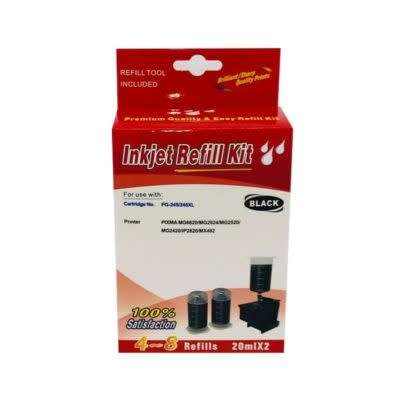 Canon 445 / 445XL / 440 / 440XL Black refill kit. 3 - 6 refills - Easy to use