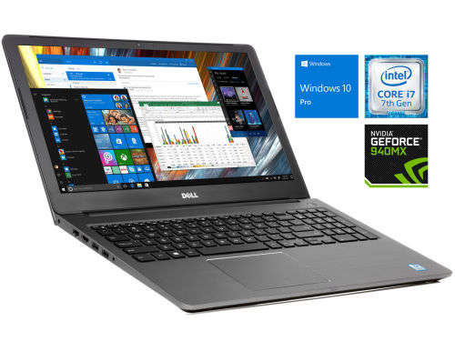Dell Vostro Laptop - Intel i7 - 4GB nVidia Graphics - 15.6 FHD - 256GB + 1TB - 8GB