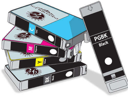 (5) Canon HIGH quality compatible cartridges. Full set of five cartridges
