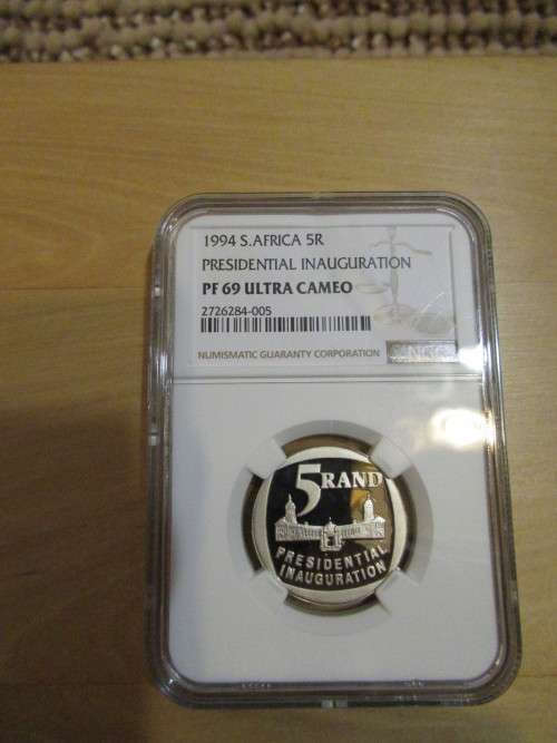 1994 PRESIDENTIAL INAUGURATION R5 PF69 ULTRA CAMEO