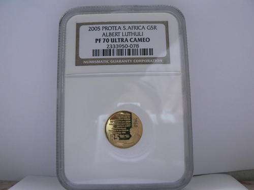 ALBERT LUTHULI -- PF70 ULTRA CAMEO -- 2005 G5R GOLD