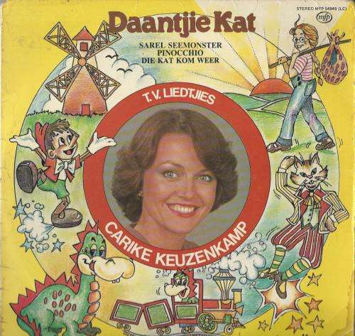 Daantjie Kat - Carike Keuzenkamp. TV kinderliedjies.  Vinyl LP.  Vintage.