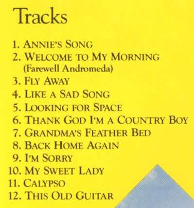 John Denver. Greatest Hits Vol 2.  1983. RCA.