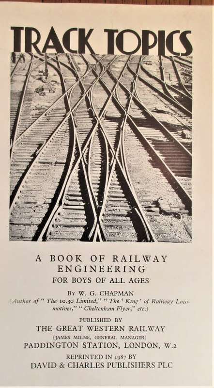 Track Topics - WG Chapman.
