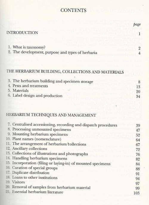 The Herbarium Handbook.  Almost new.