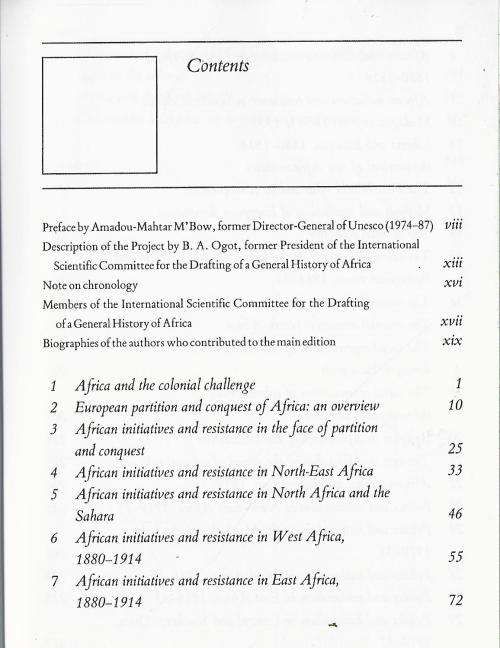 General History of Africa. Vol VII.  Africa Under Colonial Domination 1880-1935.