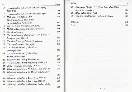 General History of Africa. Vol VII.  Africa Under Colonial Domination 1880-1935.