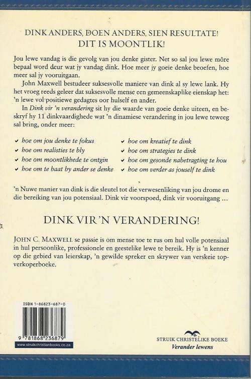 Dink vir 'n Verandering - John C Maxwell. (Dink anders).