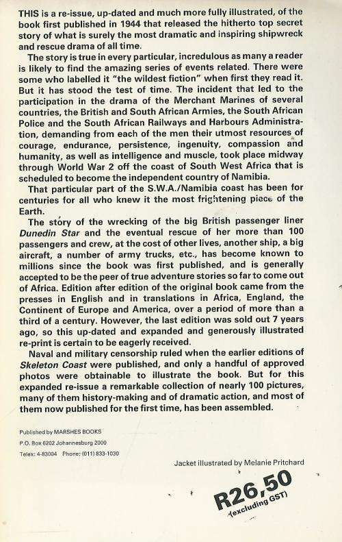 Skeleton Coast - John H Marsh. Re-print.