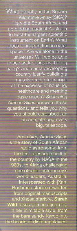 Searching African Skies - Sarah Wild. The SKA.