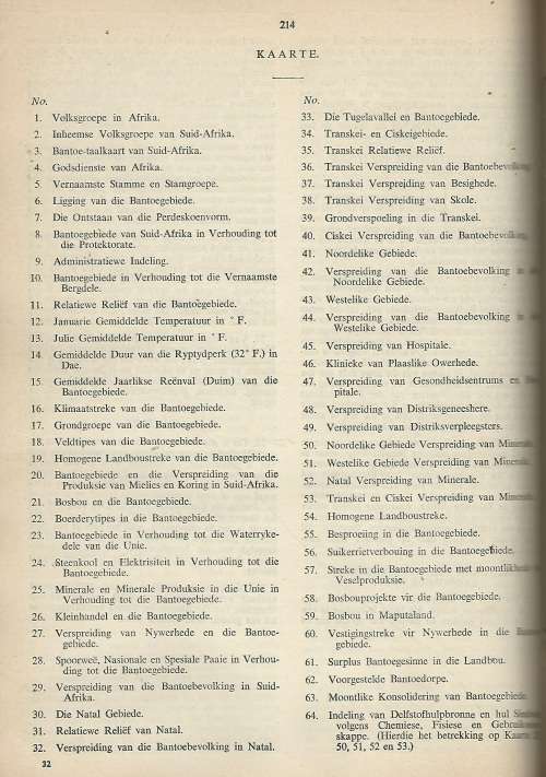 Kommissie vir die Sosio-Ekonomiese Ontwikkeling van die Bantoegebiede binne Unie van SA. 1955. RARE