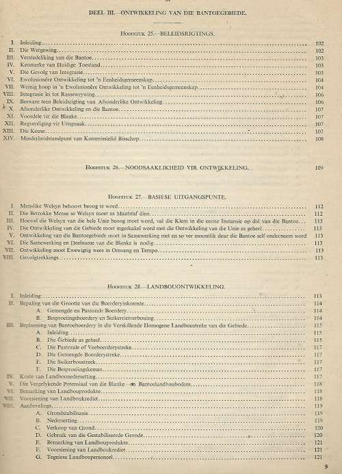 Kommissie vir die Sosio-Ekonomiese Ontwikkeling van die Bantoegebiede binne Unie van SA. 1955. RARE