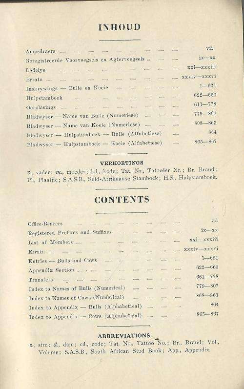Afrikanerbees Stamboek. Deel 10: Registrasies: Jul 1950 - Junie 1952.