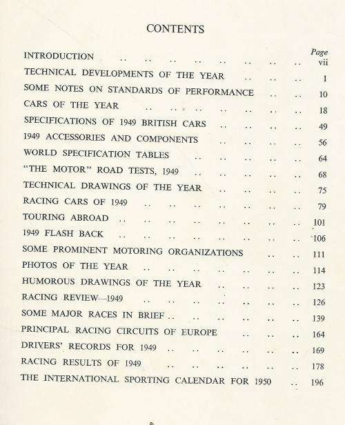 The Motor Yearbook 1950.