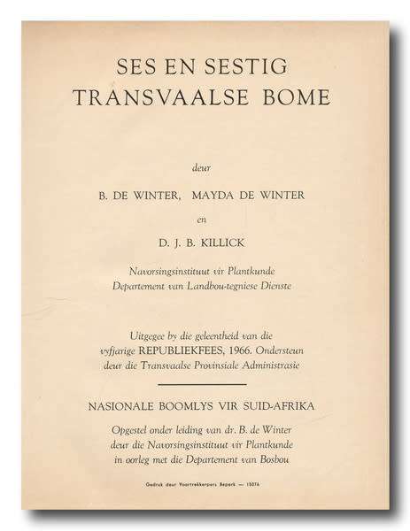Ses en Sestig Transvaalse Bome.