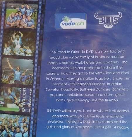 Road to Orlando. DVD. The Victorious Vodacom Blue Bulls Super 14 Team.