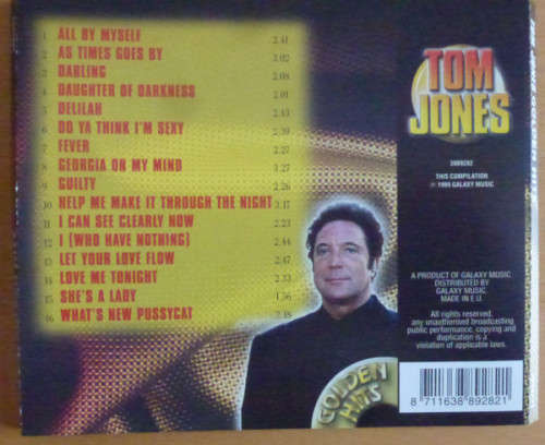 Tom Jones. Golden Hits. CD. Import from EU.