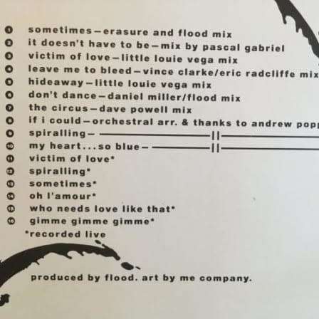 Erasure. the two ring circus. CD.