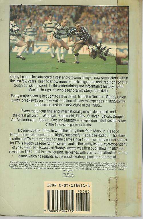 The Story of Rugby League. Keith Macklin.
