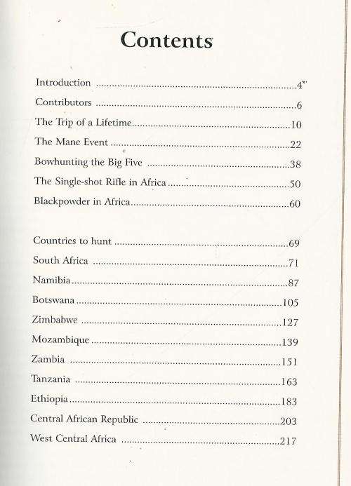 African Hunting Guide. Excellent condition.