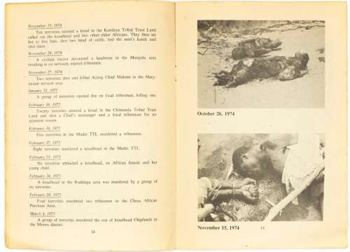 Harvest of Fear.  A Diary of Terrorist Atrocities in Rhodesia. SCARCE!
