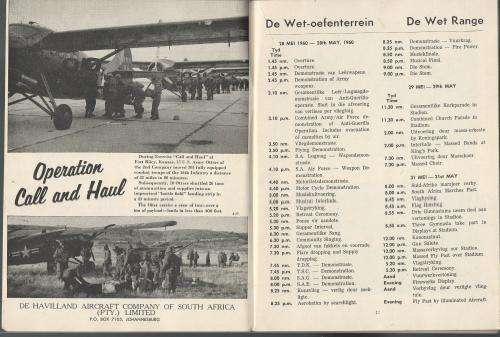 Uniefees Program 1960. Suid-Afrikaanse Weermag. SADF. Rare!