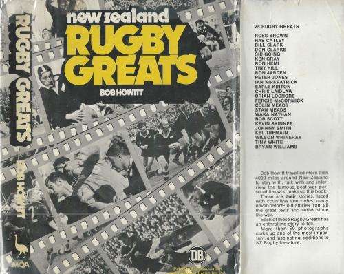 New Zealand Rugby Greats. Signed by Bob Howitt, Bryan Williams, Ian Kirkpatrick.