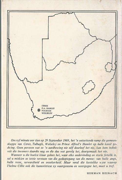 Die Aarde het Gebewe - Thelma Cillie. Aardbewing-ramp, Tulbach ens.