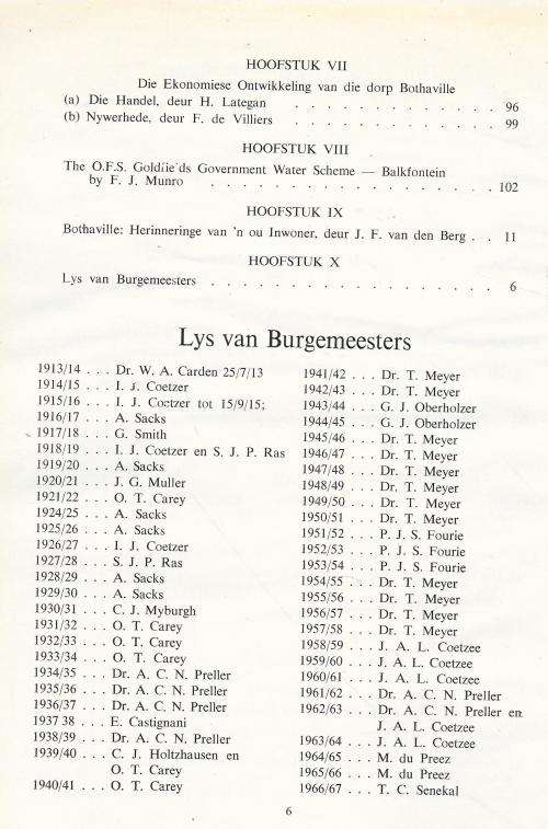 Bothaville 1891 - 1966. Skaars.