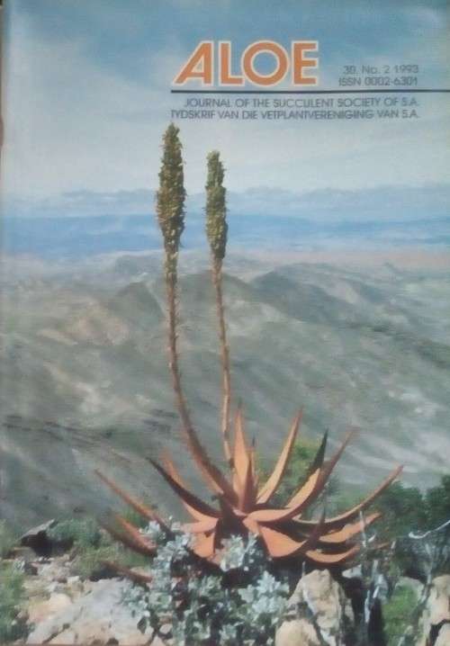 Aloe. Journal of Succulent Society of South Africa.  3 Copies at R22 each. Total: R66.