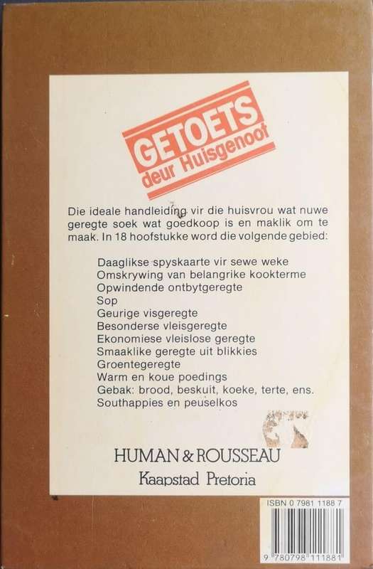 Huisgenoot Wenresepte 1 - Annette Human.