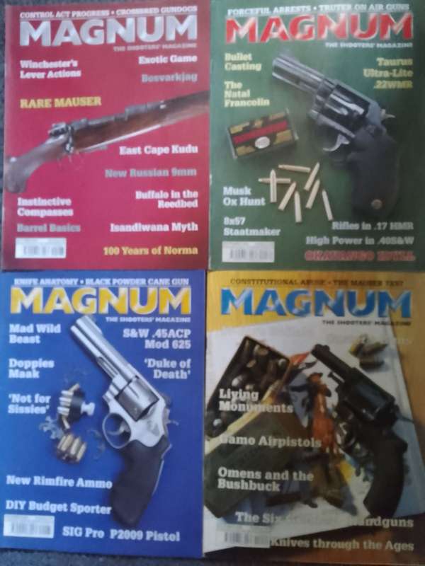 Magnum Magazines. Lot of 11.  2002. R7 each to take them all.