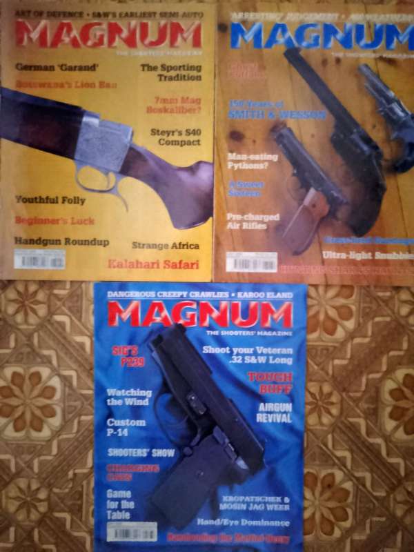 Magnum Magazines. Lot of 11.  2002. R7 each to take them all.