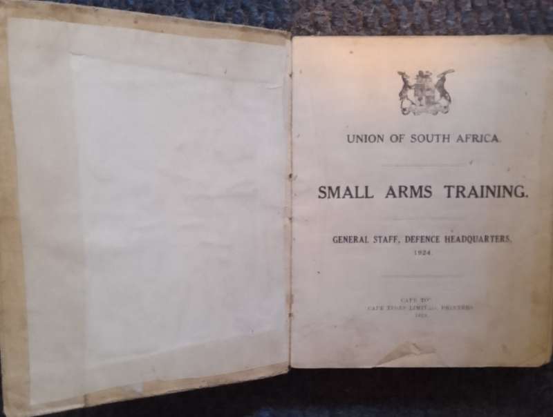 Small Arms Training. Union of South Africa. 1924.  Very Scarce!