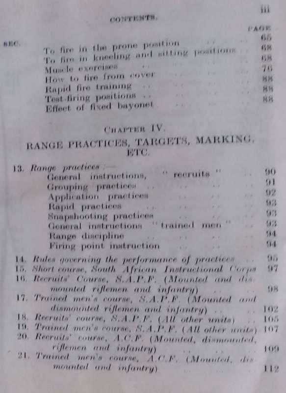 Small Arms Training. Union of South Africa. 1924.  Very Scarce!