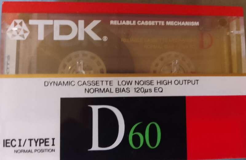 TDK D60 Blank Cassette tape (new - still in packaging). 3 Available.