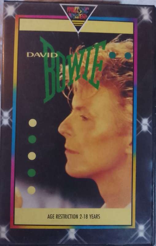 David Bowie. VHS. Video. Age restriction 2-18.