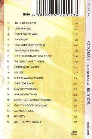 Piano Man. The very best of Billy Joel. CD.
