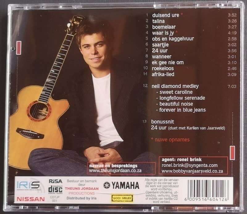 Bobby van Jaarsveld. Duisend Ure. CD.  Geteken!