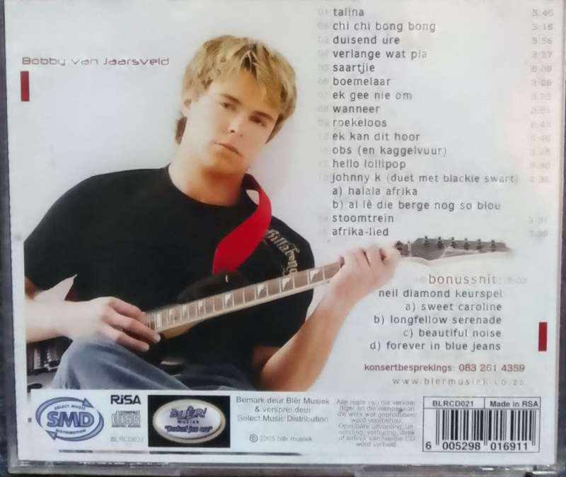 Bobby van Jaarsveld. Ken jy Talina. CD.  Geteken!
