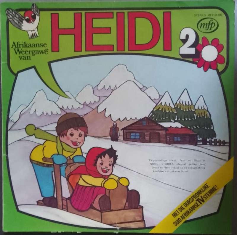 Heidi 2. Vinyl LP. Afrikaans.