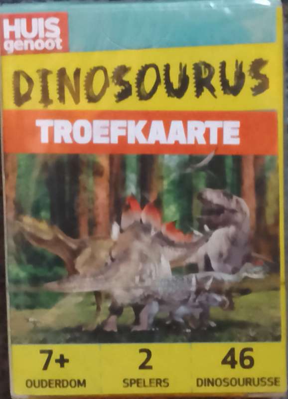 Dinosourus Troefkaarte. (Huisgenoot). (Trump cards). Baie skaars.