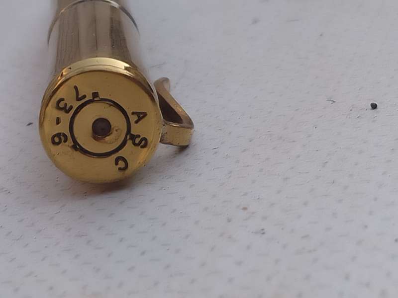 Vintage Pen made of Rifle cartrige (bullet casings).
