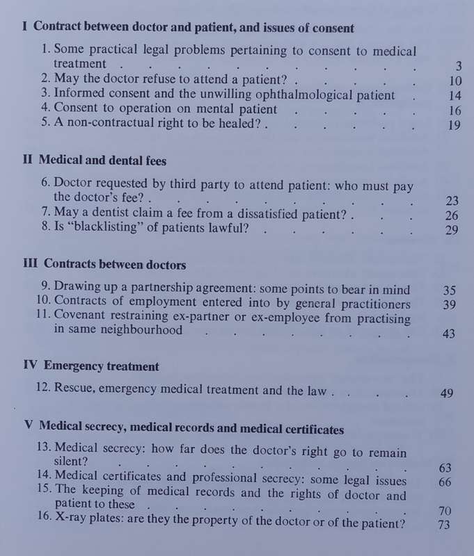 Doctor, Patient and the Law - S.A. Strauss. Scarce!