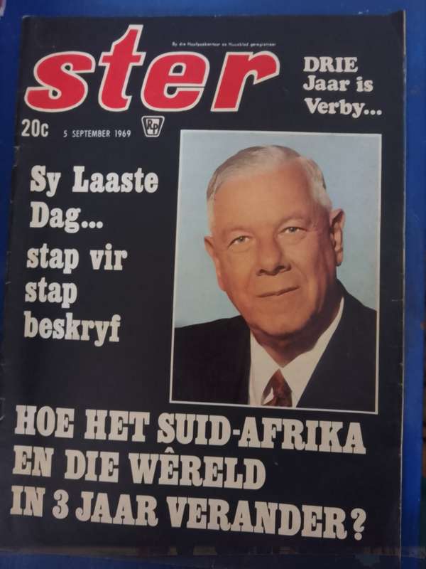 Ster Tydskrif.  5 Sept 1969. Verwoerd. Skaars!