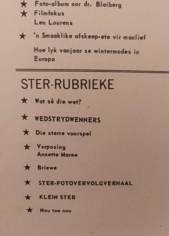 Ster Tydskrif.  5 Sept 1969. Verwoerd. Skaars!