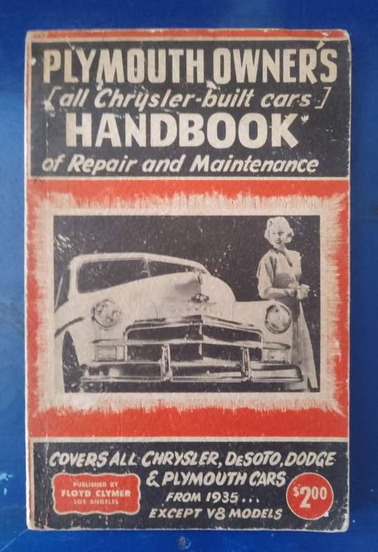Plymouth Owner`s Handbook. (Chrysler). SCARCE!