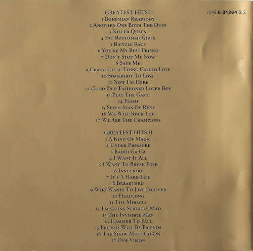 Queen - Greatest Hits I & II.  2-CD Import.