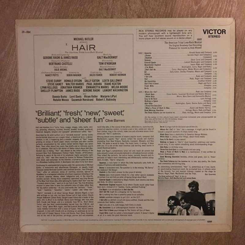 HAIR. Rock-musical.